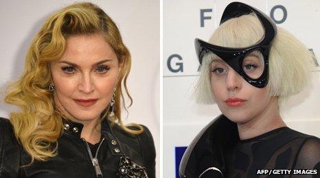 Madonna and Lady Gaga