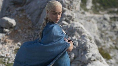 Emilia Clarke plays Daenerys Targaryen