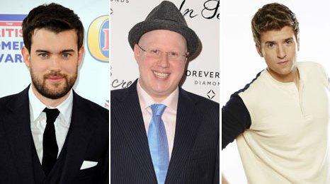 Jack Whitehall, Matt Lucas and Greg James