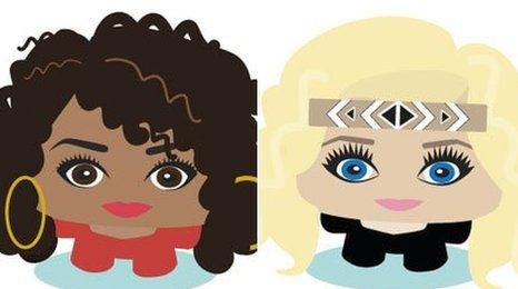 Leigh-Anne Pinnock and Perrie Edwards avatars