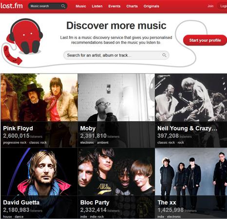 Last FM website