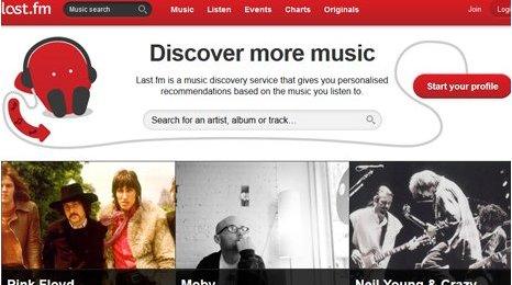 Last FM website