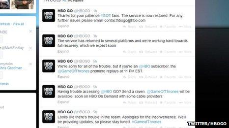 HBOGO Twitter feed