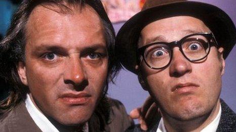 Rik Mayall and Adrian Edmonson in Bottom