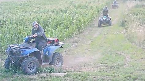 Suspects in Nottinghamshire farm crop damage driving around in field
