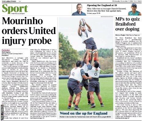 Times back page