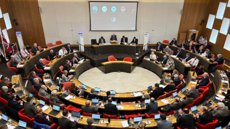 Cornwall Council's chamber at New County Hall 