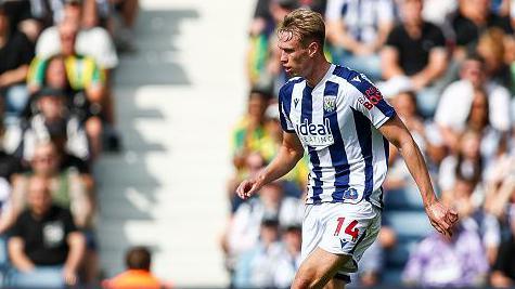 Torbjorn Heggem in action for West Bromwich Albion against Blackburn Rovers in their 1-0 victory on Saturday.