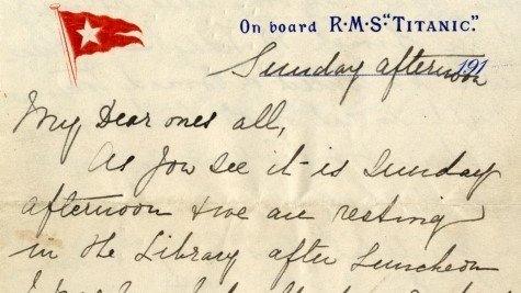 Titanic letter from Esther Hart