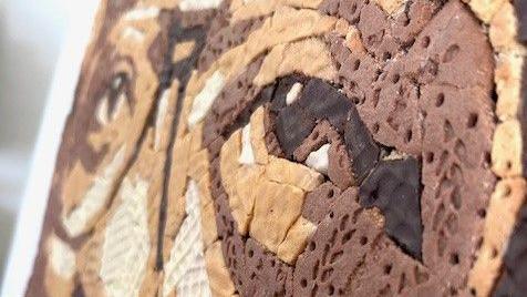 A close up of all the biscuits used 