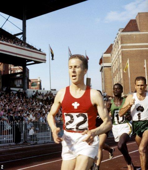 Cardiff 1958: In the British Empire and Commonwealth Games held at Cardiff Arms Park , John Merriman won silver in the 6 miles race.