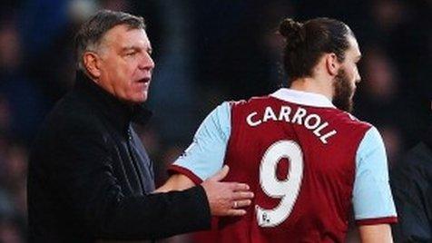 Sam Allardyce and Andy Carroll