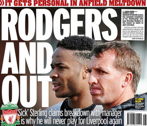 Thursday's Daily Mirror