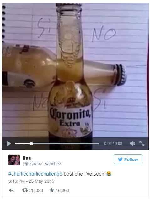 Corona bottle challenge