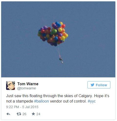 Tweet by Calgary graphic designer Tom Warne - 5 July 2015