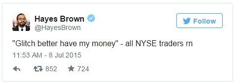 Tweet by Hayes Brown - 8 July 2015