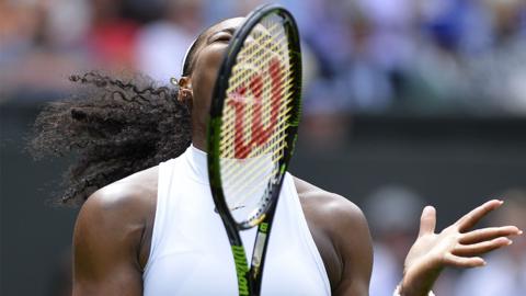Serena Williams screaming