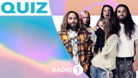 Wet Leg band in the Radio 1 Live Lounge.