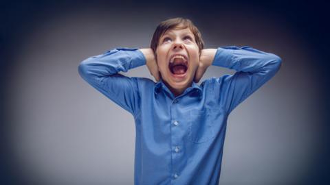 boy screaming