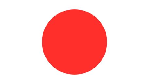 Japan flag and map of Japan