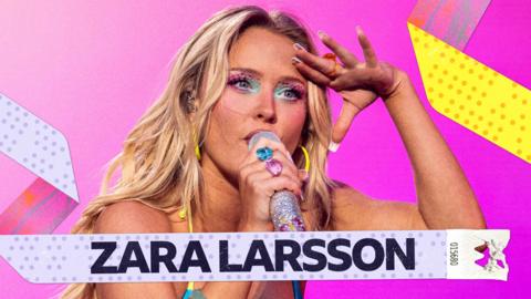Zara Larsson performing at Radio 1 Big Weekend.