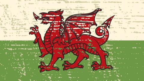 Illustration of the flag of Wales
