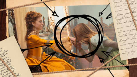 Lady Grace is kissing Queen Victoria's hand
