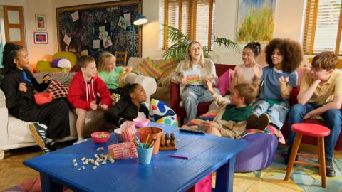 The cast of The Dumping Ground behind the scenes.