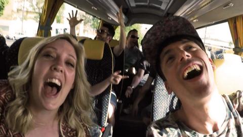 Presenters singing