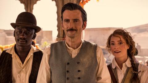 Passepartout, Phileas Fogg and Abigail Fix from Around the World in 80 days.