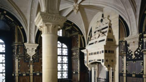 The Pillar Parlour at Bolsover Castle