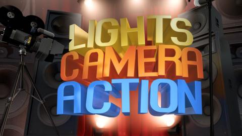 Lights, Camera, Action Competition logo.