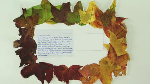 A leafy message
