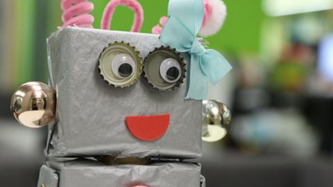 Small hand made robot