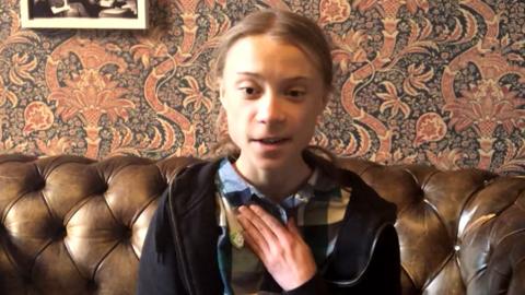 Lindsey Russell with Greta Thunberg