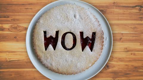 A giant jammy dodger.