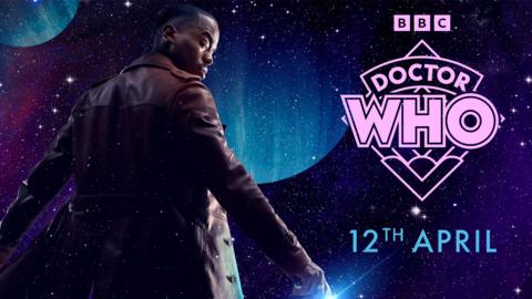 The Doctor looks over his shoulder, the vast universe before him. Date says April 12th.