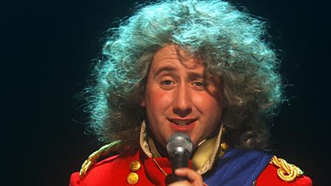 King George VI singing.