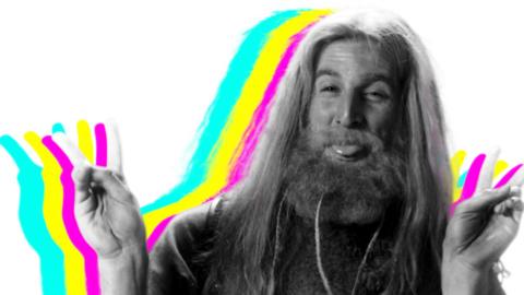 A viking doing a funny pose.