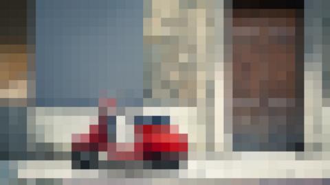 A pixelated image