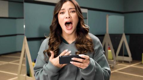 Click to watch Lily react to her first appearance on The Next Step.