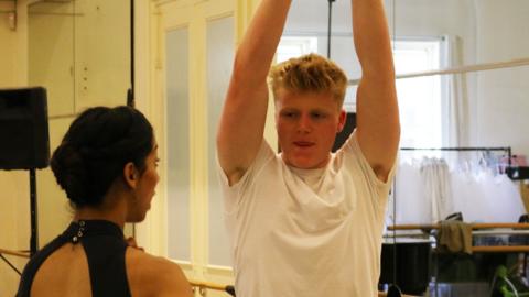 Jack doing ballet.