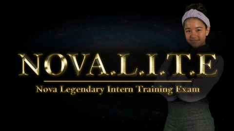 The title reads "NOVA.L.I.T.E (Nova Legendary Intern Training Exam)