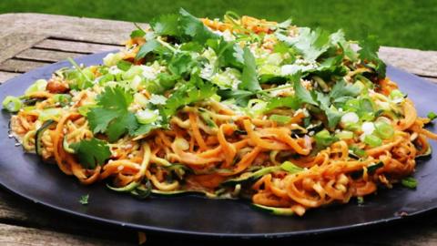 Spiralized noodles.
