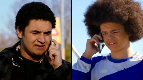 Bird on the phone to his brother Jay.