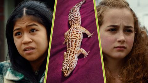 Taz, Alfonse and Maisie from The Dumping Ground.