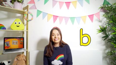 Learn letter "b" with Evie and Dodge