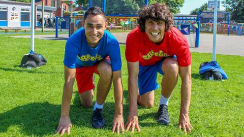 Andy and Ben at CBeebies Summer Games