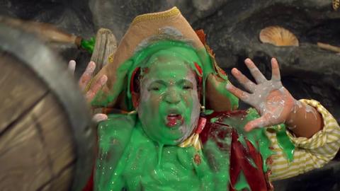 Captain HeyHo is covered in slop