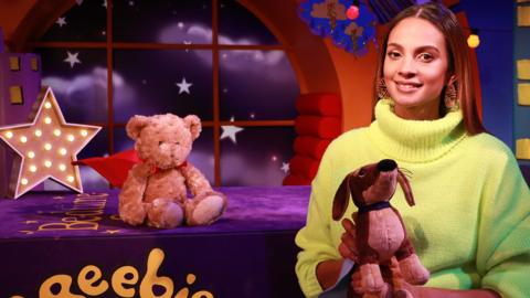 Click to watch Alesha Dixon read Juniper Jupiter for CBeebies Bedtime Stories.